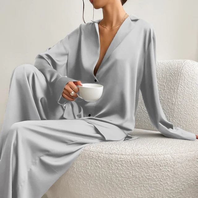 Women's Oversized Silky Satin Sleepwear
