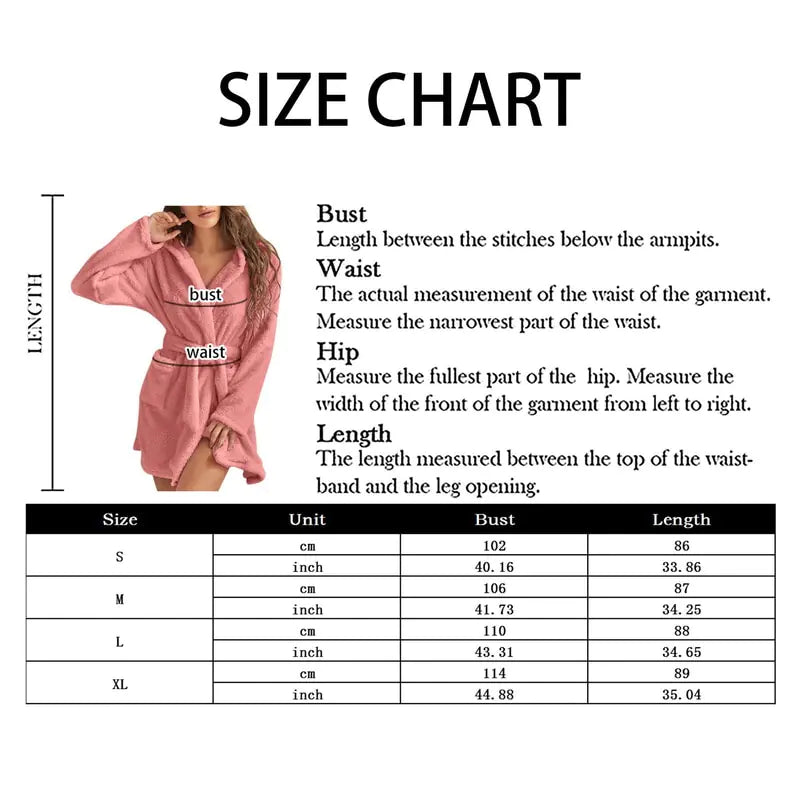 Dames Fleece Badjas met Capuchon