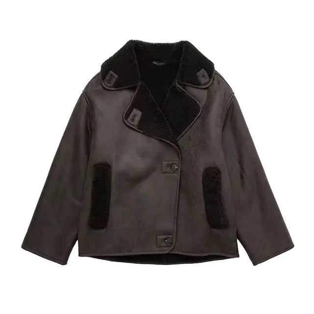 Winter Fleece Patchwork Jacket