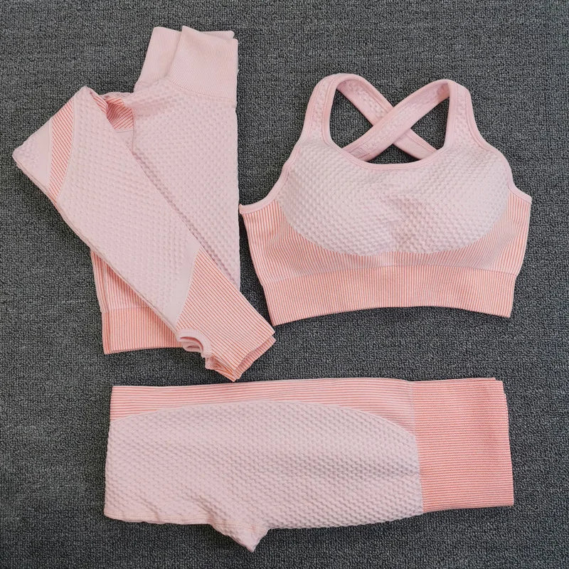 Seamless Ribbed 2-Piece Workout Set