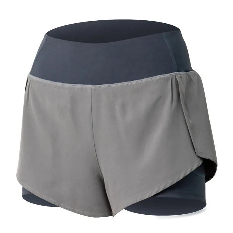 Dames Gym Dubbele Shorts