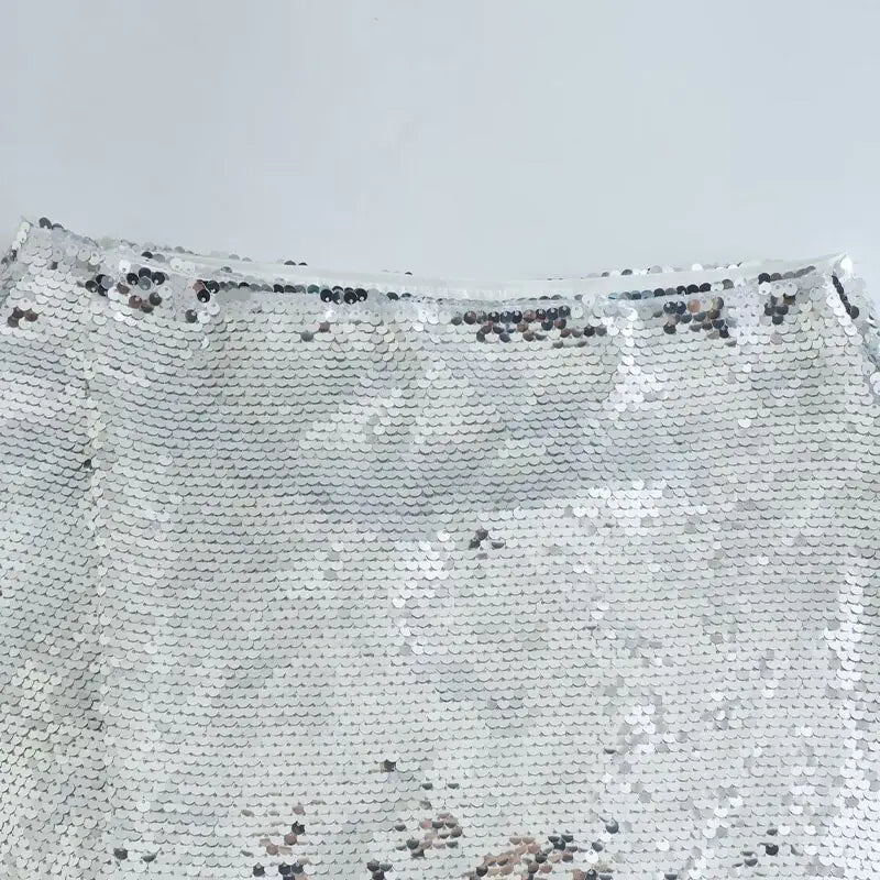 Sequin High-Waist Skirt