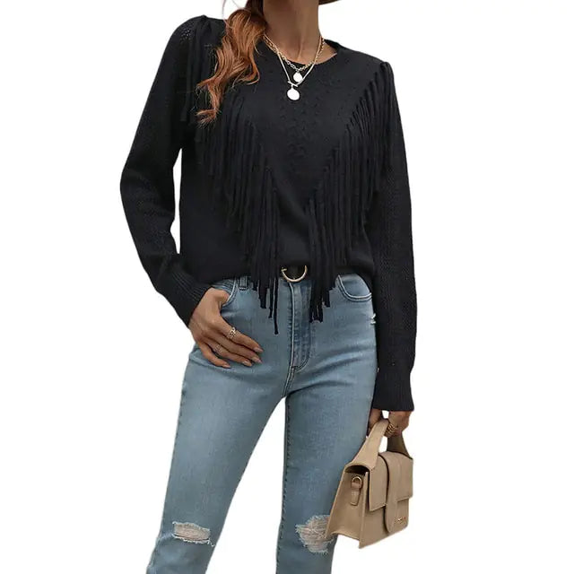 Tassels Autumn Sweaters