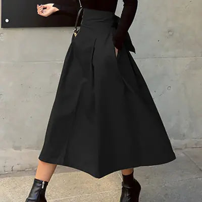 Fashion Solid Color Skirt