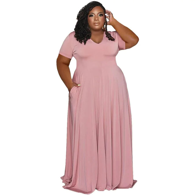 Elegant A-Line Long Dress – Flattering Fit for Special Occasions