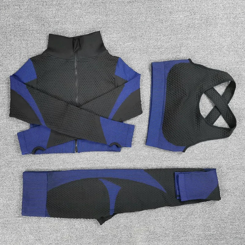 Seamless Ribbed 2-Piece Workout Set