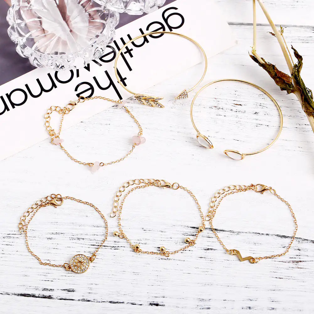 New Six-Piece Set Bracelet For Women