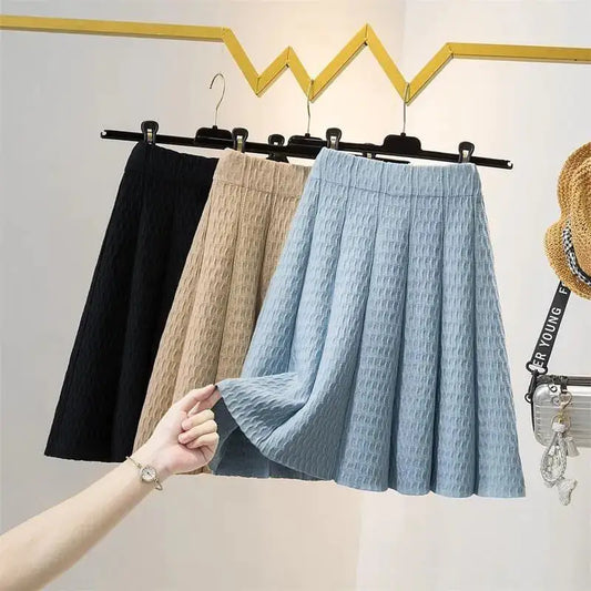 High Waist Knitted Skirt