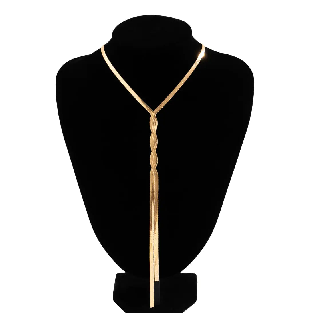 The Flat Snake Long Chain Necklace