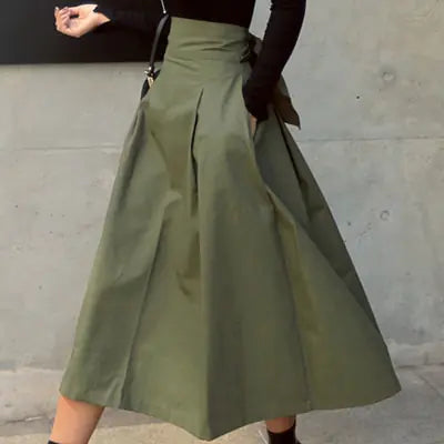 Fashion Solid Color Skirt