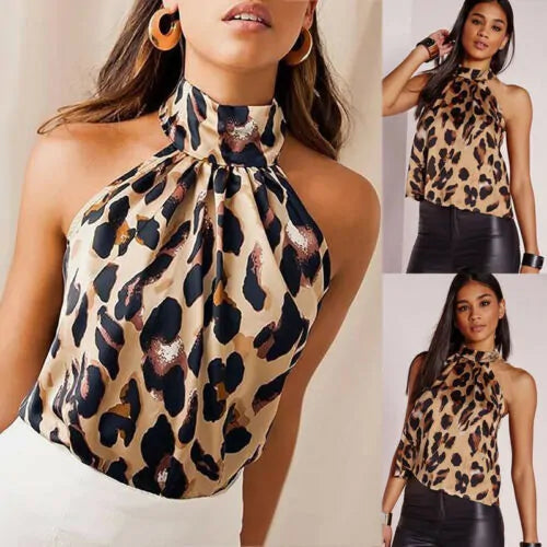 Leopard Print Ladies Shirt