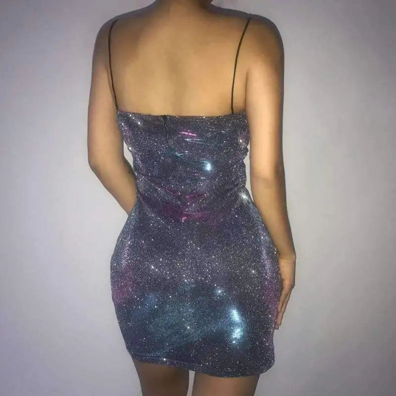 Sling Galaxy Backless Klänning