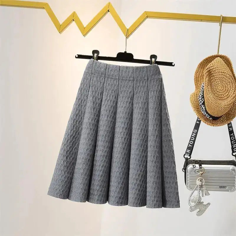 High Waist Knitted Skirt