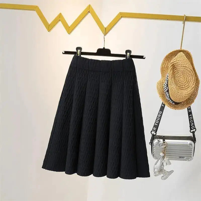 High Waist Knitted Skirt